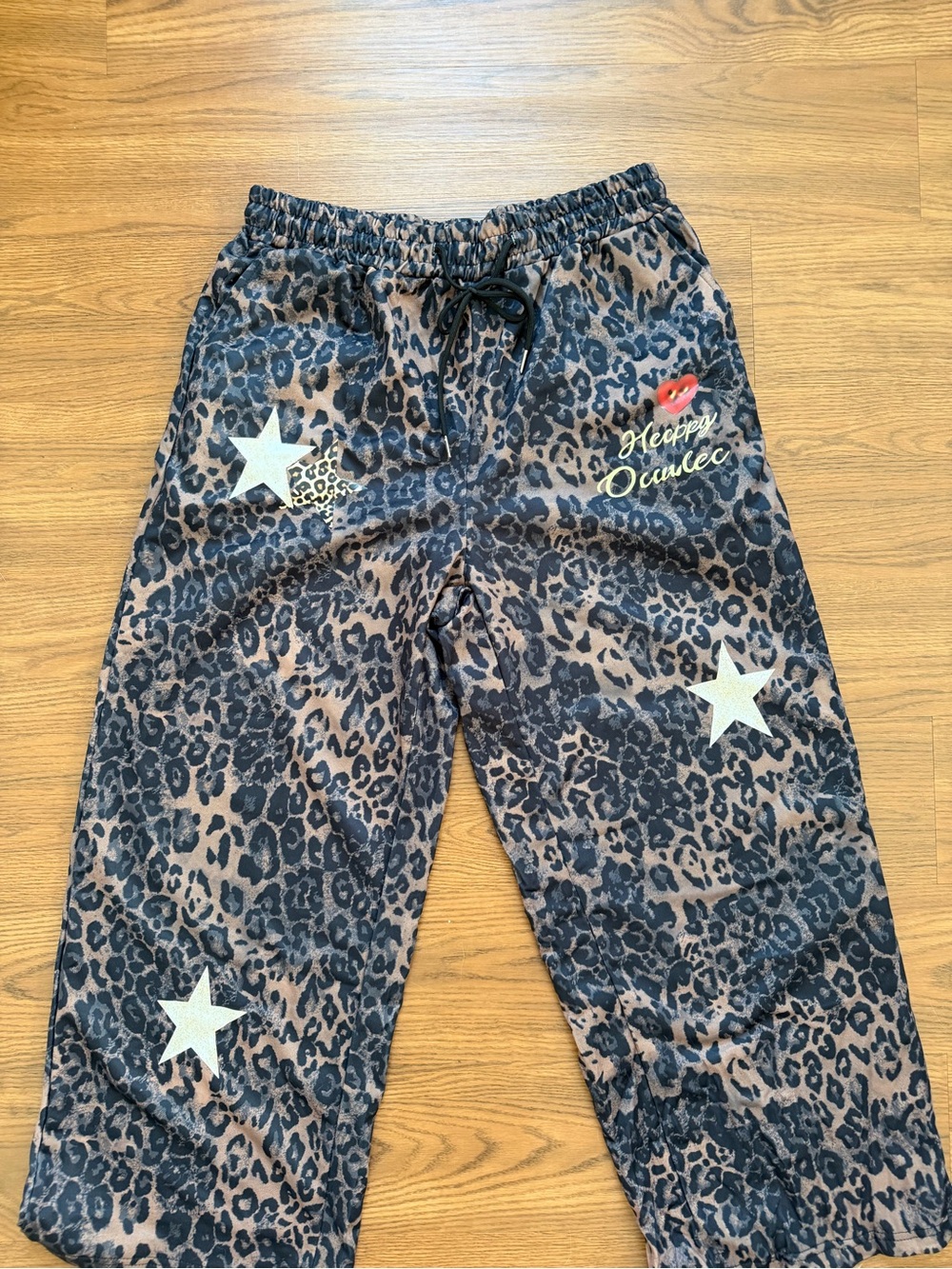 Animal pattern printed sweatpants